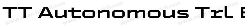 TT Autonomous Trl Bo字体转换